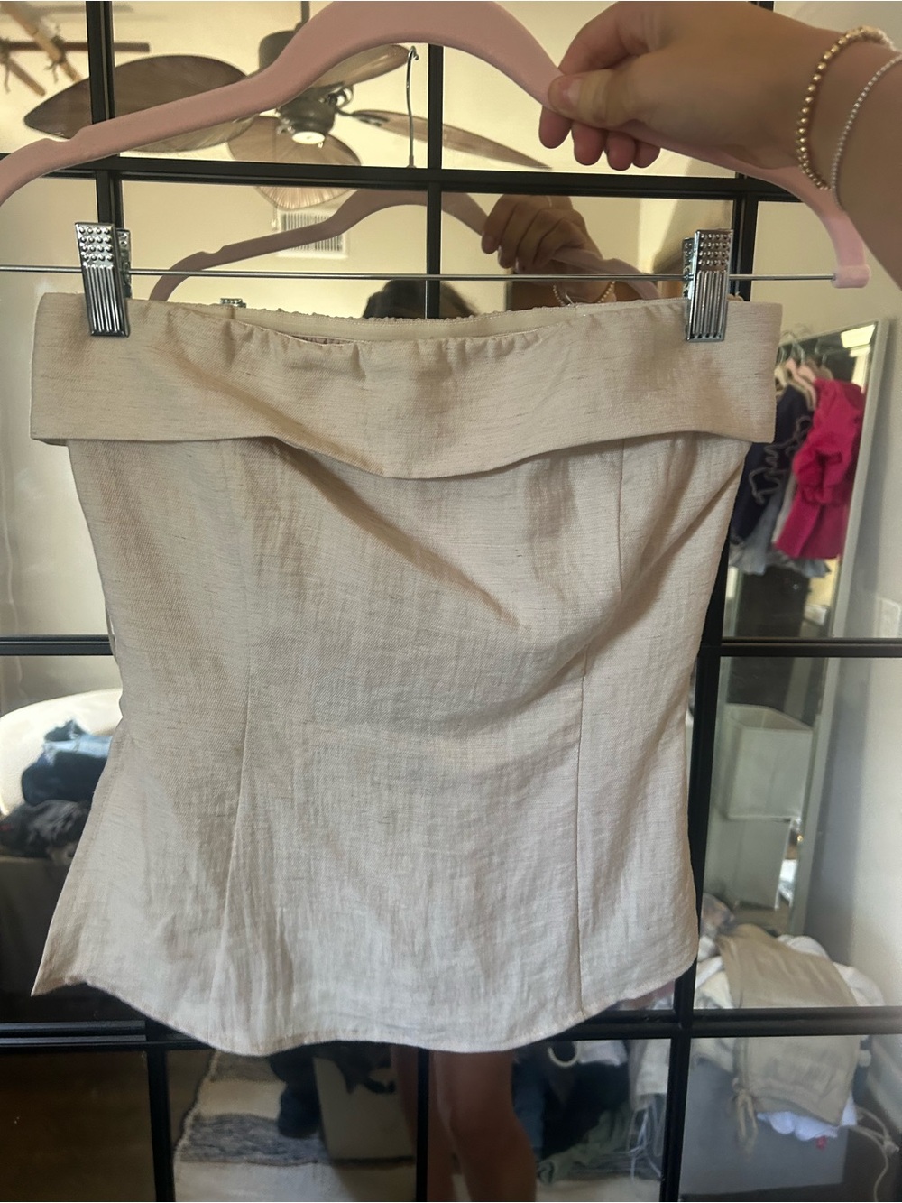 Heartloom Natural Beige Mini Skirt